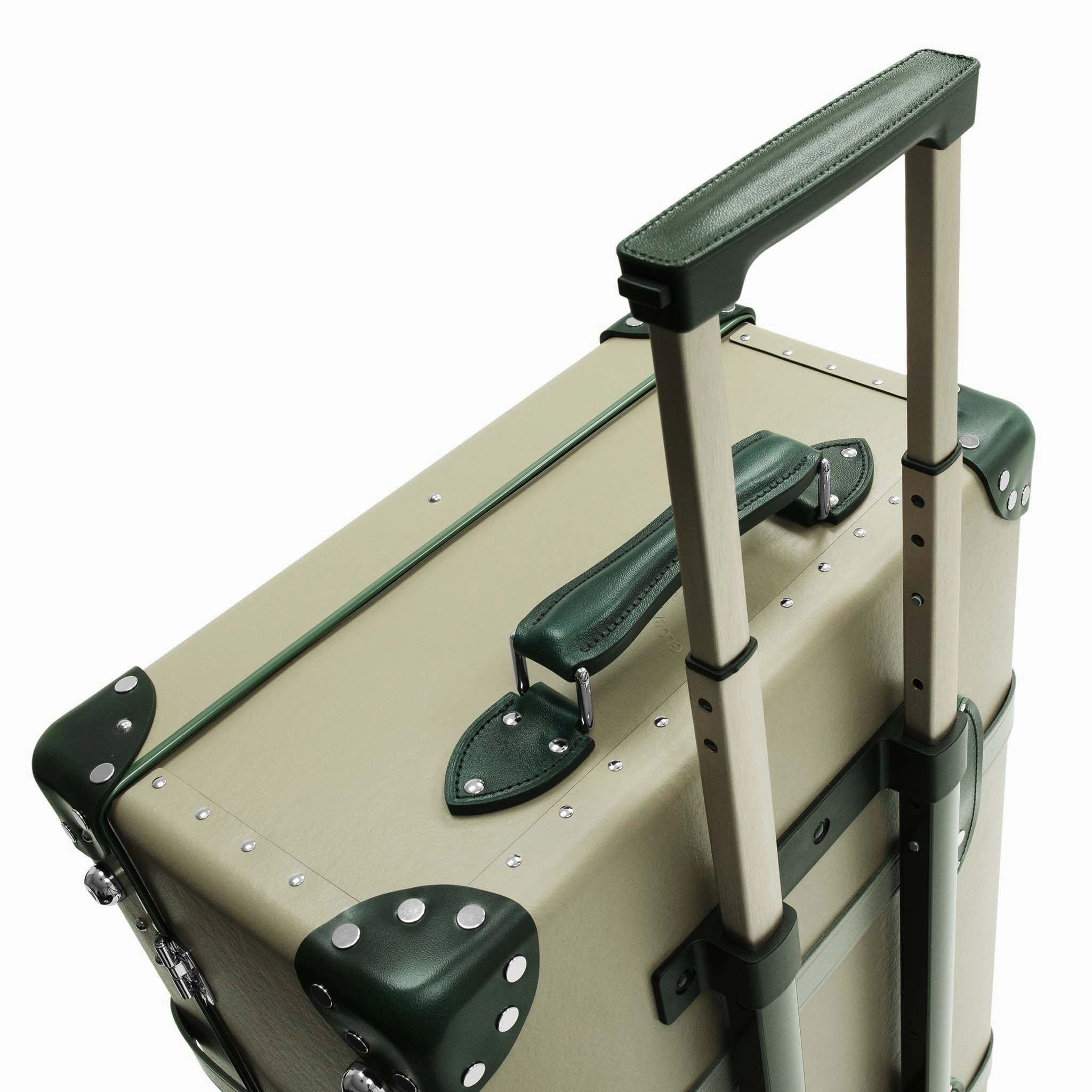 Elephant Family  Large Check-In - 2 Wheels | Olive Grey/Kerry Green/Chrome