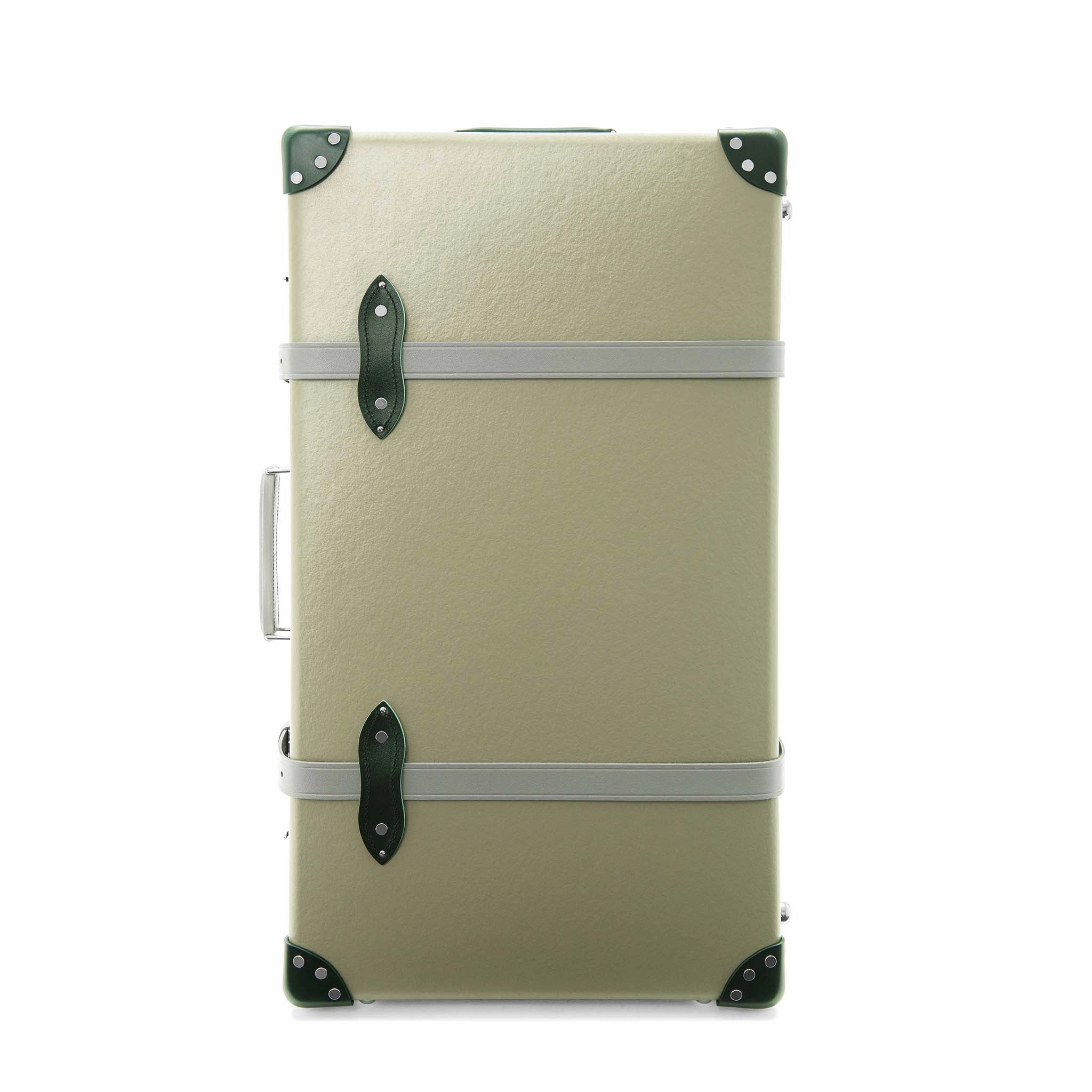 Elephant Family  Large Check-In - 2 Wheels | Olive Grey/Kerry Green/Chrome