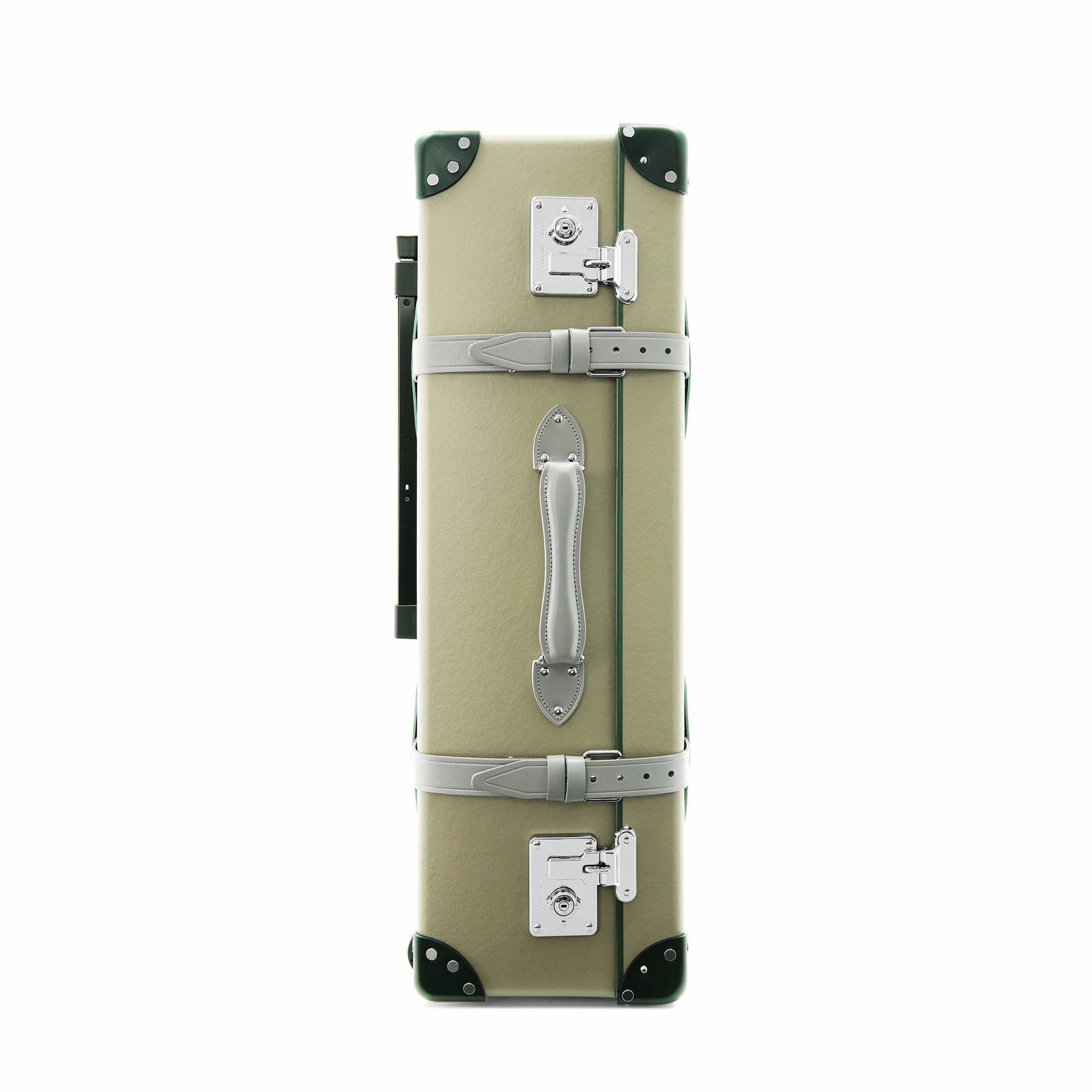 Elephant Family  Large Check-In - 2 Wheels | Olive Grey/Kerry Green/Chrome