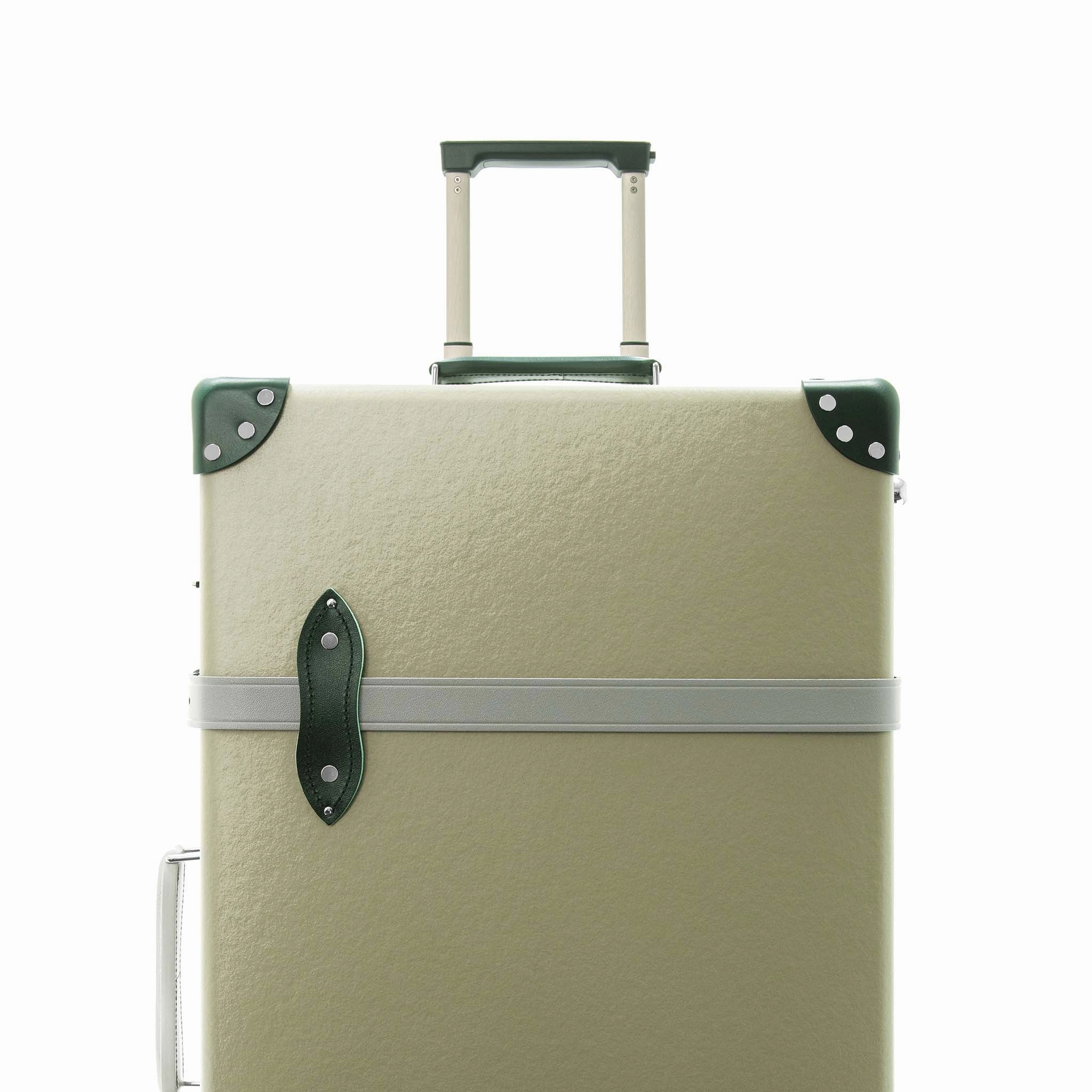 Elephant Family  Large Check-In - 2 Wheels | Olive Grey/Kerry Green/Chrome