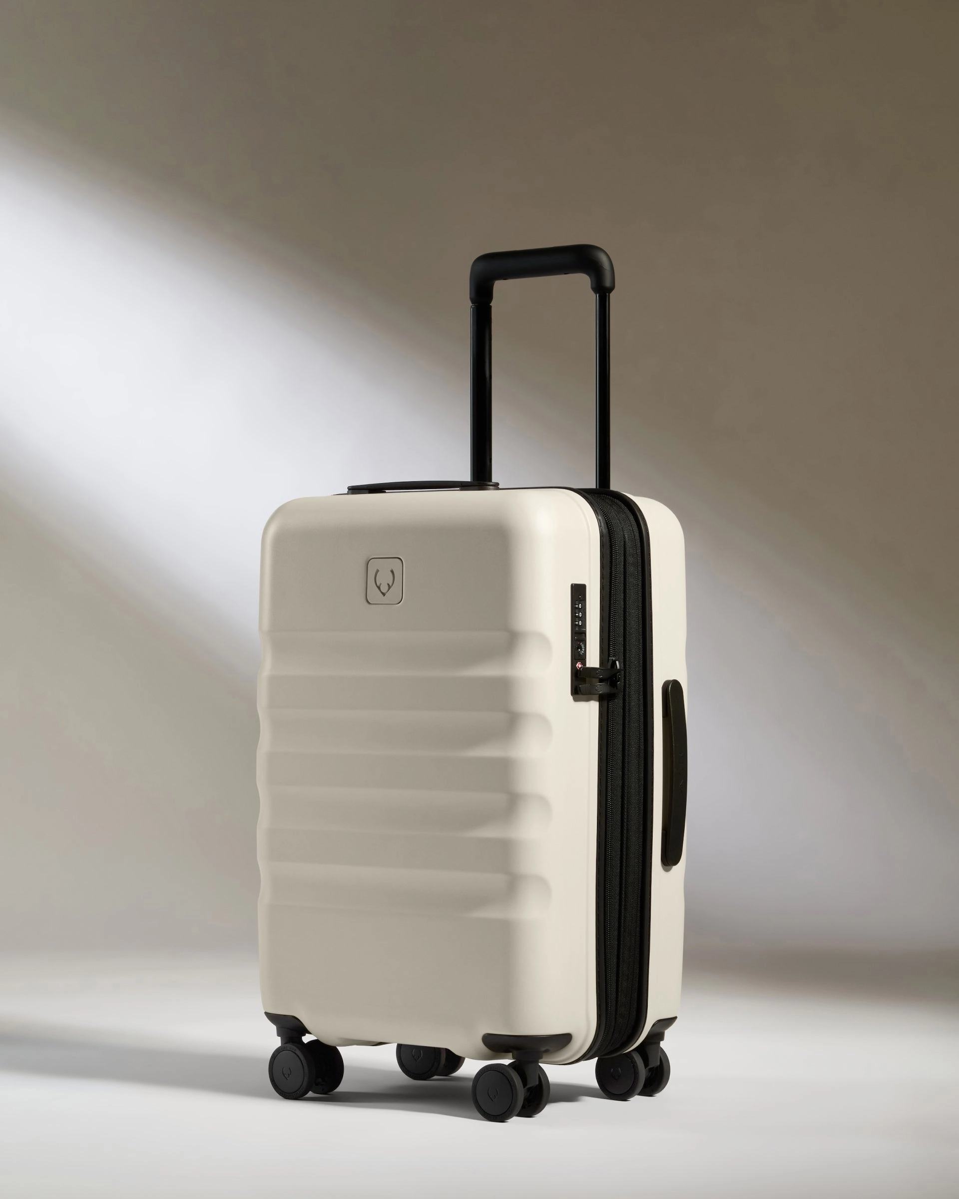 Expandable Carry-on Luggage in Taupe - Icon Stripe