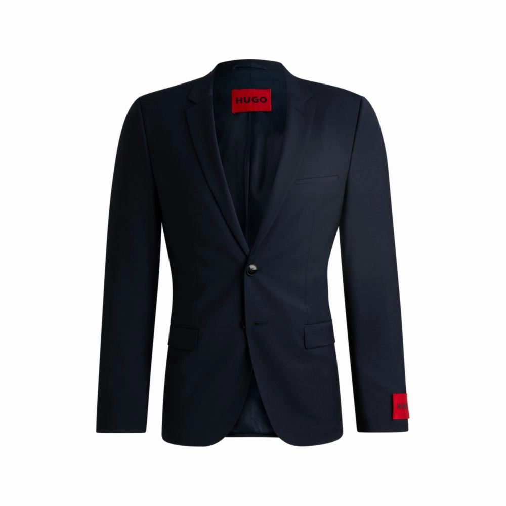 Extra-slim-fit jacket in a stretch-wool blend