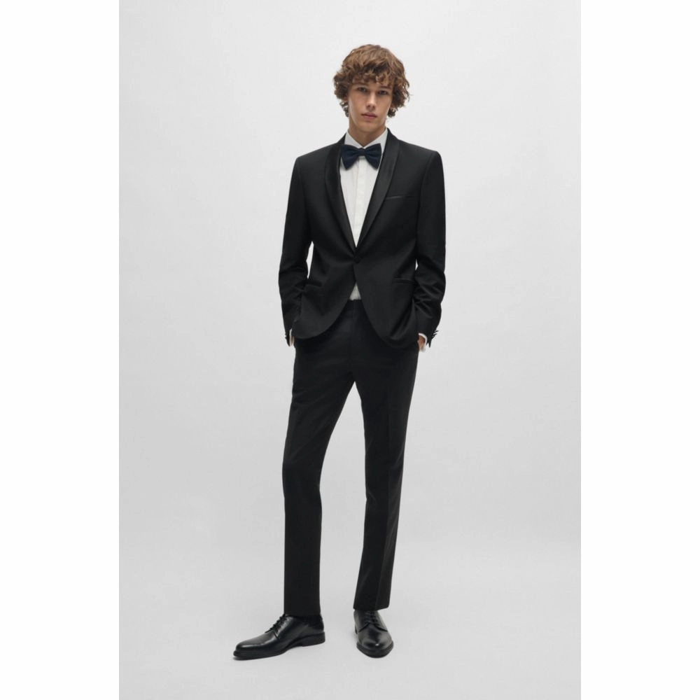 Extra-slim-fit tuxedo jacket in wool