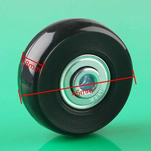 F-ber Luggage Suitcase Wheels Replacement Kit 50mm x 18mm with ABEC 608zz Inline Outdoor Skate Replacement Wheels, One Set of (2) Wheels (OD:50 W:18 ID:6 Axles:35)