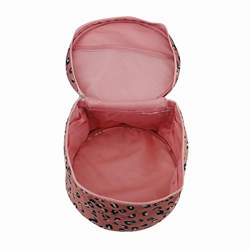 FakeFace Cute Compact Design Round Toiletry Cosmetic Bag Underwear Tidy Organizer Makeups Container