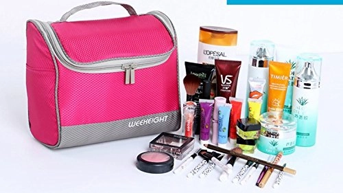Fakeface Large Waterproof Nylon Mesh Toiletry Bag Tote Travel Makeup Cosmetics Portable Organizer