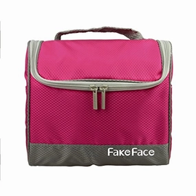 Fakeface Large Waterproof Nylon Mesh Toiletry Bag Tote Travel Makeup Cosmetics Portable Organizer