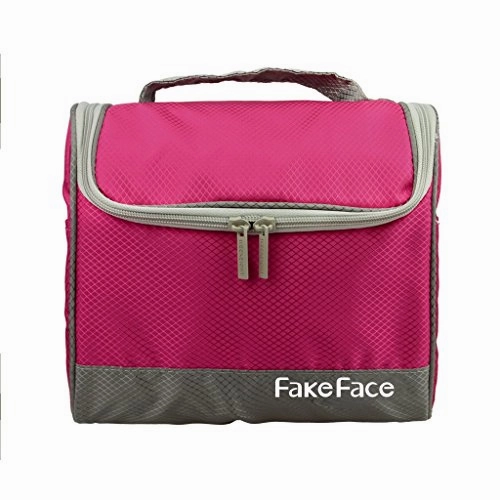 Fakeface Large Waterproof Nylon Mesh Toiletry Bag Tote Travel Makeup Cosmetics Portable Organizer