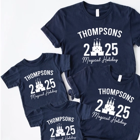 Family Magical Trip Personalised Name & Year T-Shirts Holiday Collection - holiday outfits clearance
