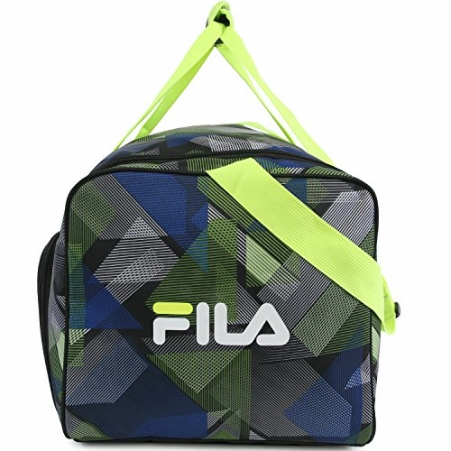 Fila Energy Md Travel Gym Sport Duffel Bag, Abstract Neon