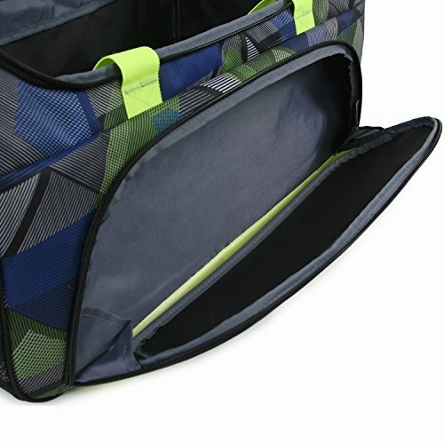 Fila Energy Md Travel Gym Sport Duffel Bag, Abstract Neon