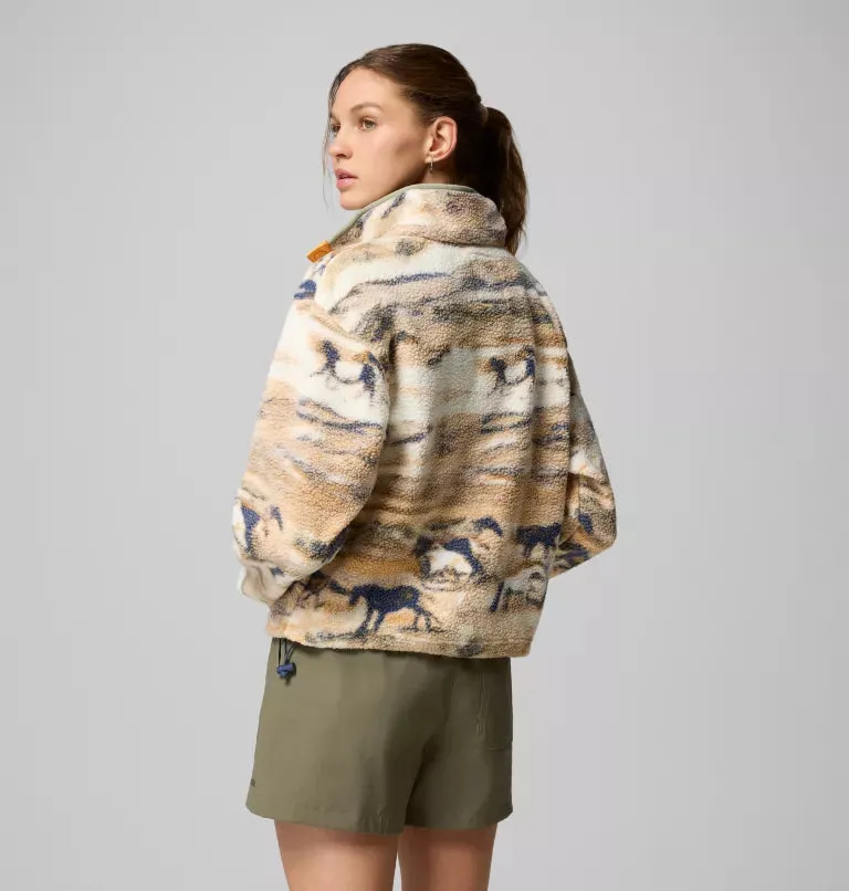 Limited COLUMBIA Women's Helvetia? II Cropped Sherpa Snap Fleece are 74% off, here will give you the best service. Now orders our online store, 100% quality.