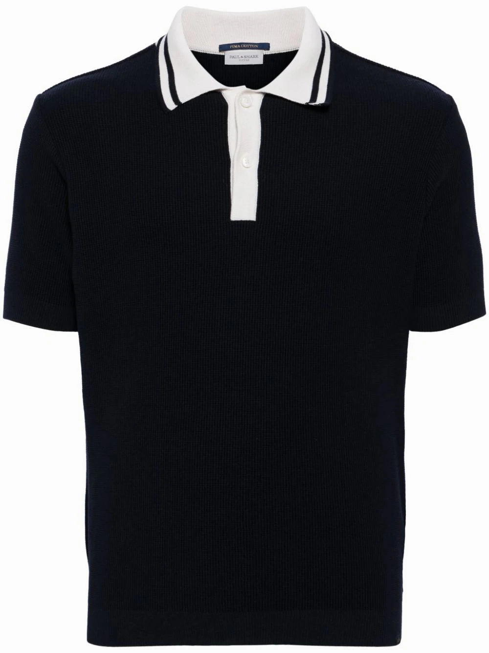 Fine-Ribbed Cotton Polo Shirt discount mens shirts