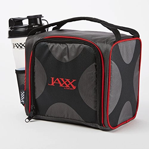 Fit & Fresh Dual Jaxx Fitpak Duffel With Portion Control Container Set, Reusable Ice Pack, And