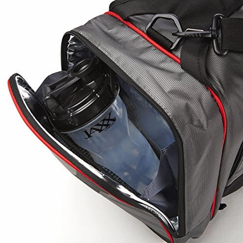 Fit & Fresh Dual Jaxx Fitpak Duffel With Portion Control Container Set, Reusable Ice Pack, And