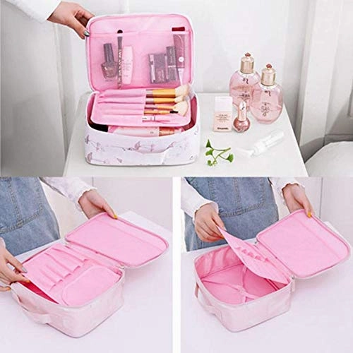 Flamingo Female Cosmetic Bag Organizer Toiletry Kits Necessity Travel Big capacity Waterproof