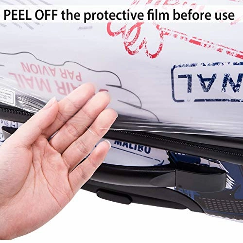 Flieks Graphic Print Luggage Set 3 Piece ABS   PC Spinner Travel Suitcase (By Mail)