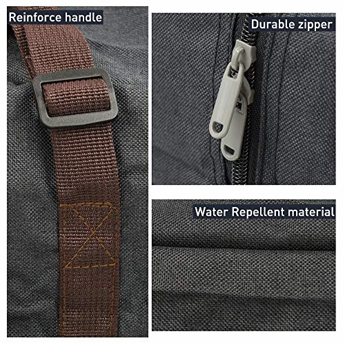 Foldable Lightweight Nylon Duffel Luggage Bag Tote for Travel Gym 4 Colors (Steel Grey)
