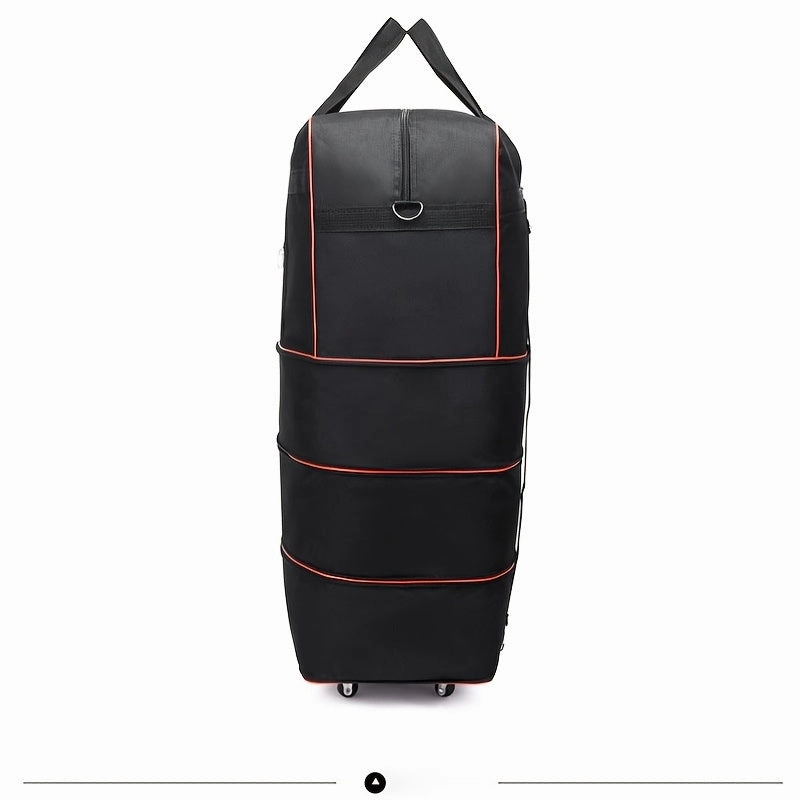 Foldable Travel Luggage Bag With Wheels, Extra Large Moving Storage Bag, Expandable Packing Bag For Business Trip Study Abroad Travel