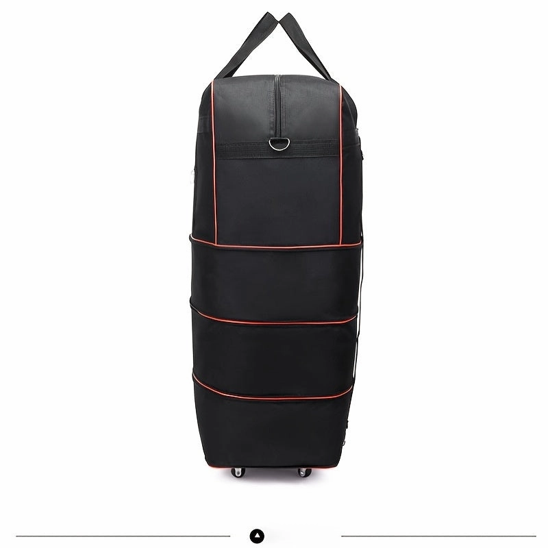 Foldable Travel Luggage Bag With Wheels, Extra Large Moving Storage Bag, Expandable Packing Bag For Business Trip Study Abroad Travel