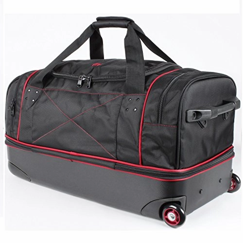 Ful Rolling Duffel Bag (Black, 28 inch)