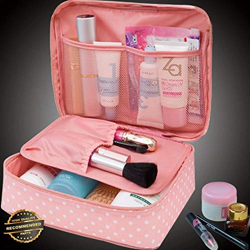 Gatton 1Portable Travel Makeup Toiletry Case Pouch Flower Print Organizer Cosmetic Bag | Style