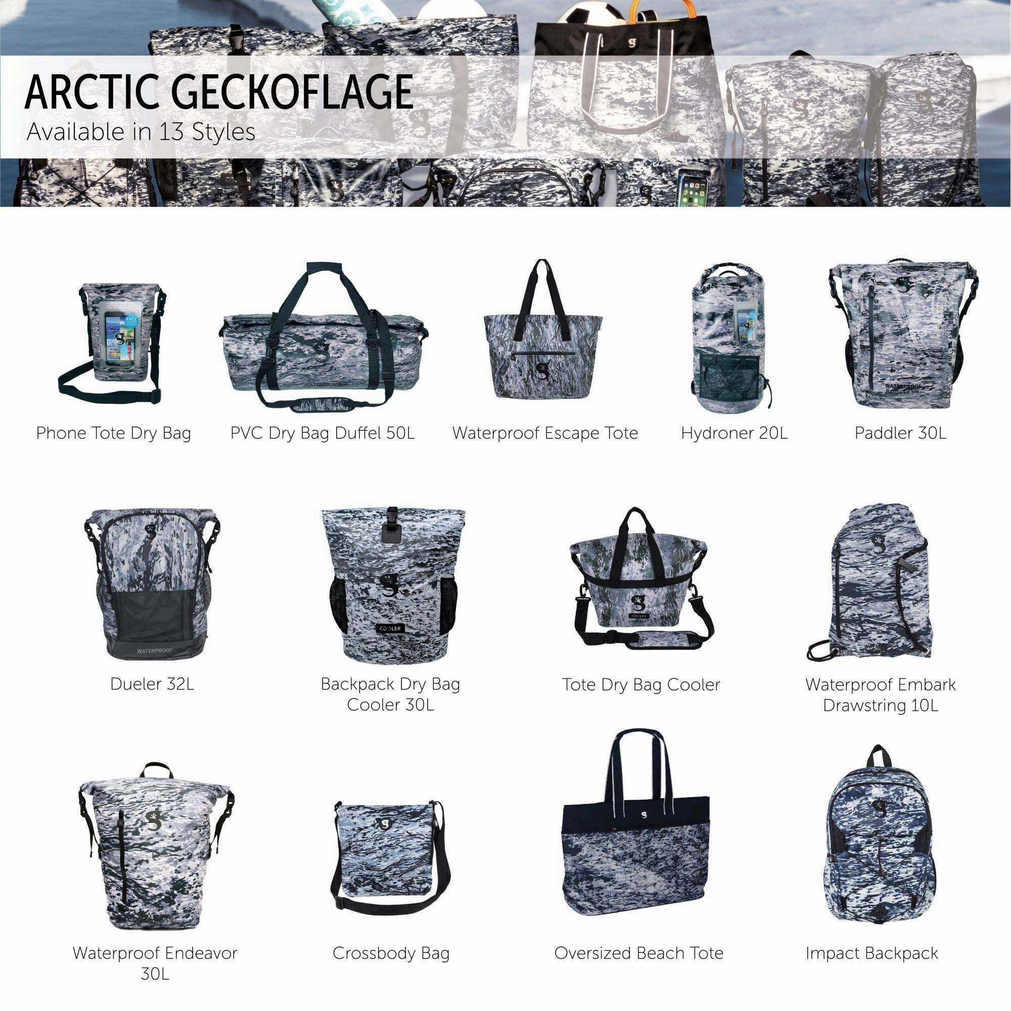 Geckobrands Waterproof 50L PVC Duffel