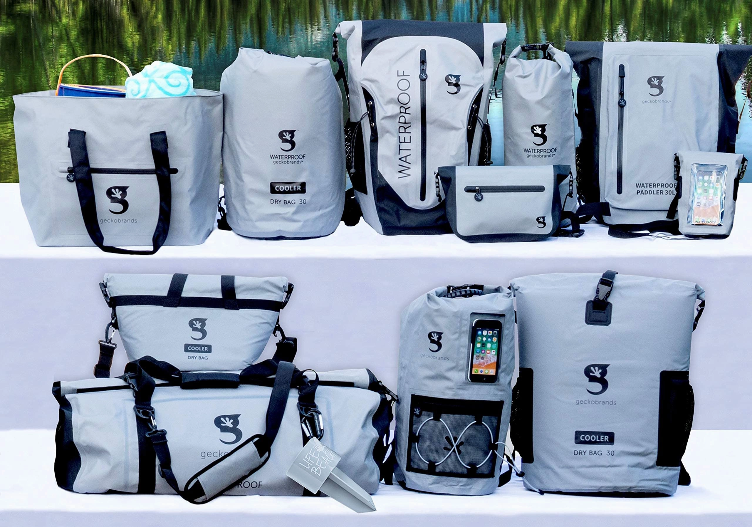 Geckobrands Waterproof 50L PVC Duffel