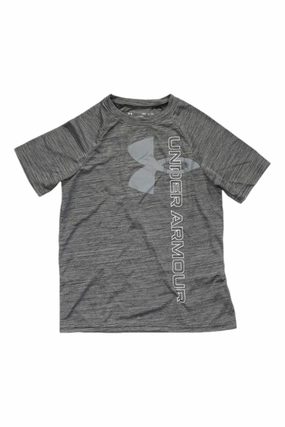 Many Styles Of Get Genuine Under Armour Boy's Tech Logo Split Hybrid SS Best Price Guarantee , enjoy big discount Items here, super customer service for you!