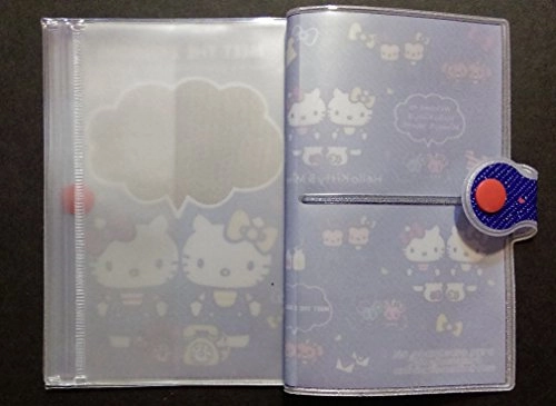 Glitter Cover Hello Kitty Passport Holder Organizer W/ Ziplock Pocket & Card Slots
