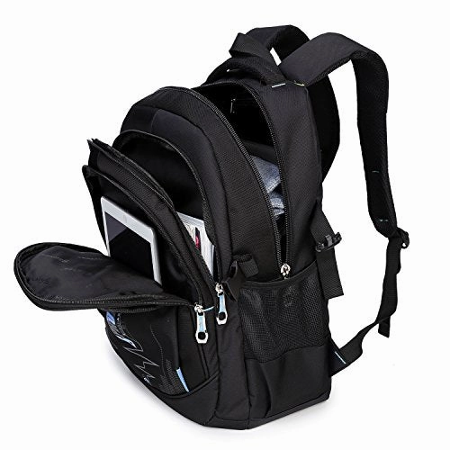 Goldwheat School Backpacks Student Bookbag Casual Shoulder Daypack Travel Back Pack for Teen Boys