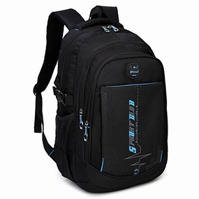 Goldwheat School Backpacks Student Bookbag Casual Shoulder Daypack Travel Back Pack for Teen Boys