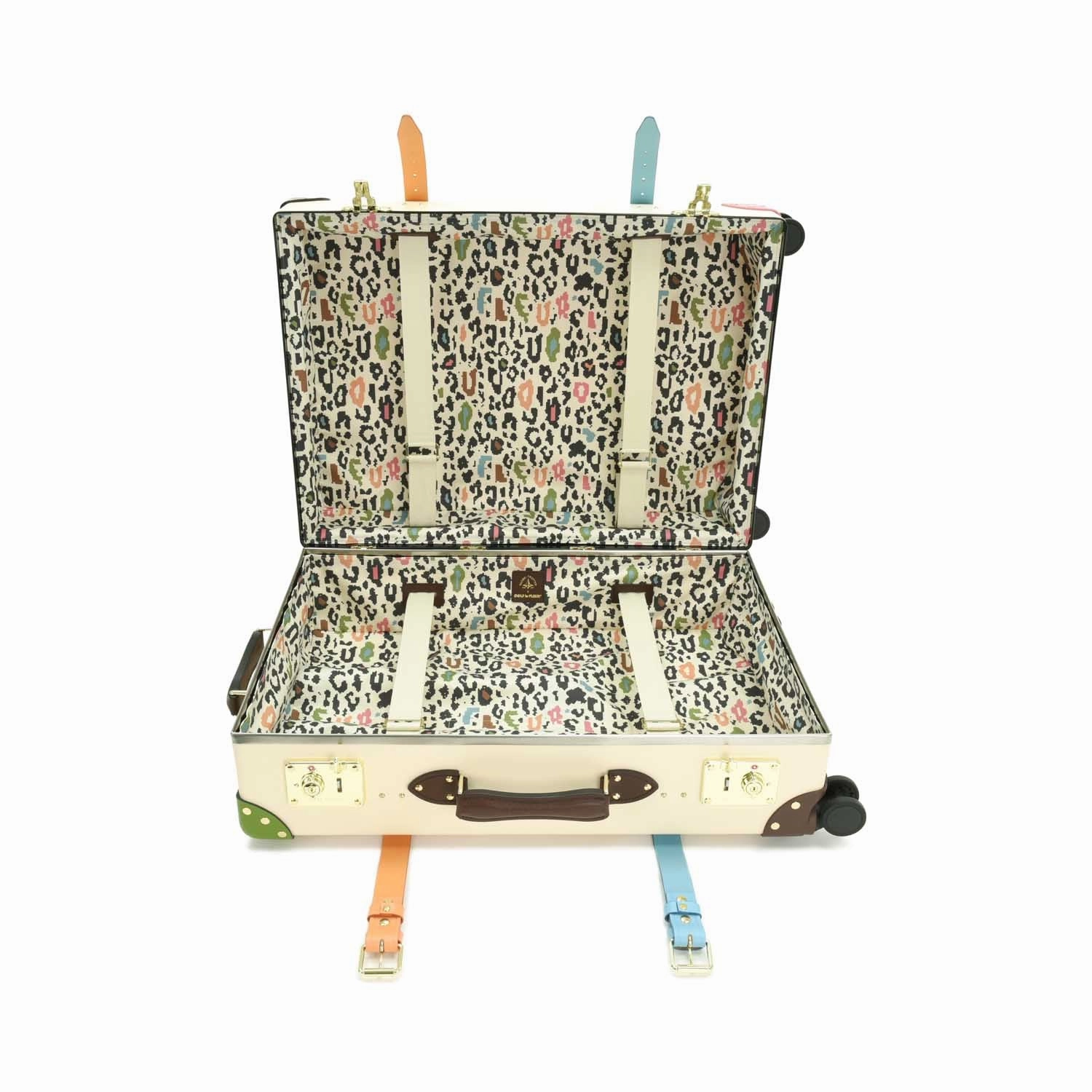 Golf Le Fleur  Large Check-In - 4 Wheels | Ivory/Multi/Gold