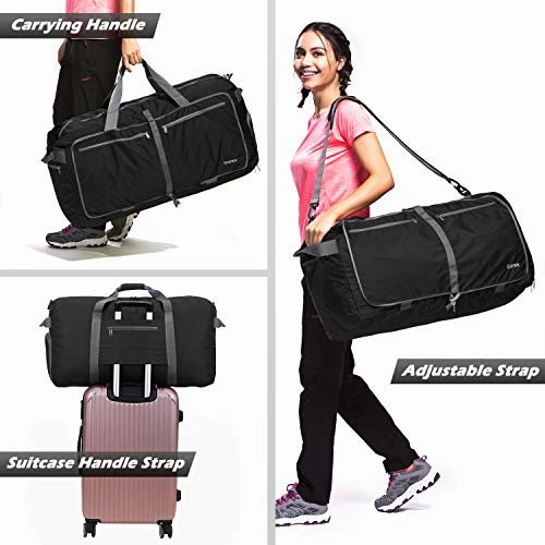 Gonex 100L Packable Travel Duffle Bag, Extra Large Luggage Duffel (Black)