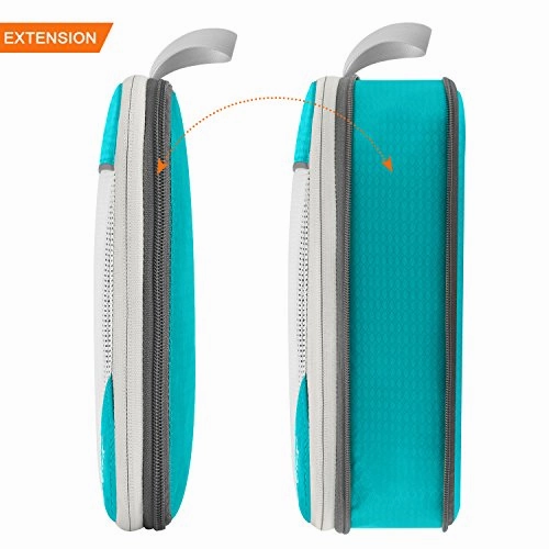Gonex Compression Packing Cubes Mesh Organizers L M S XS Slim Laundry Bag Blue