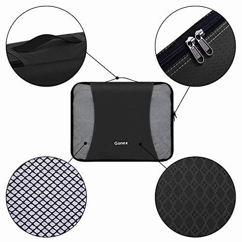 Gonex Packing Cubes Set, Lightweight Travel Organizers Bags 5pcs   1 Shoe Bag  4 Reusable Zip