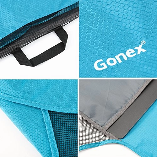 Gonex Packing Folder,18" Travel Garment Bag for Shirt 2pcs Blue