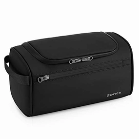 Gonex Travel Toiletry Bag, Hanging Water Restistant Organizer Case for Dopp Kit, Cosmetics and