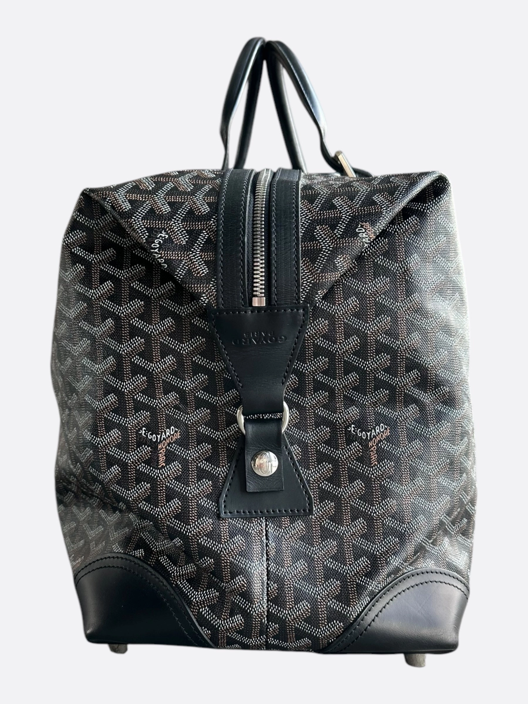 Goyard Black Bowling 45 Duffel Bag