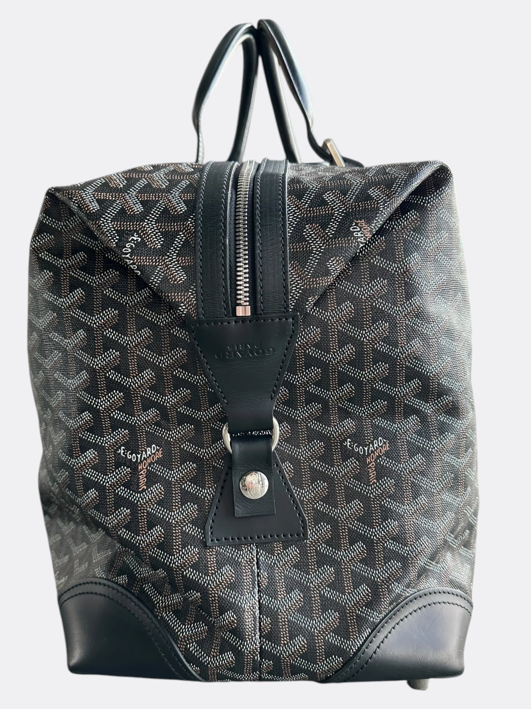 Goyard Black Bowling 45 Duffel Bag