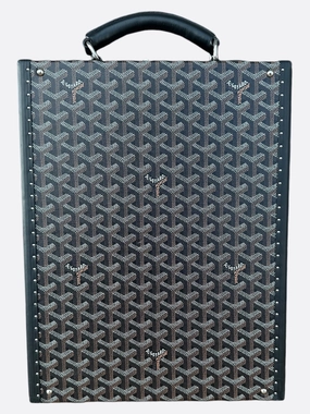 Goyard Black Document Handle Trunk