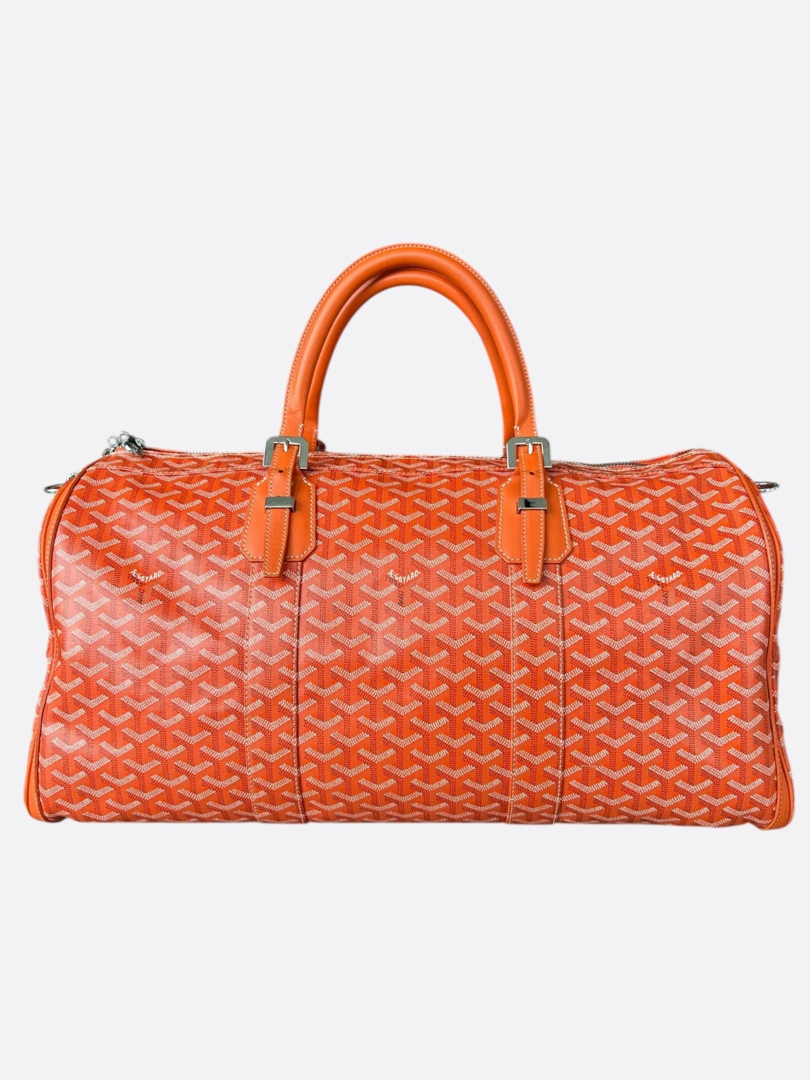 Goyard Orange Boston 50 Duffel Bag