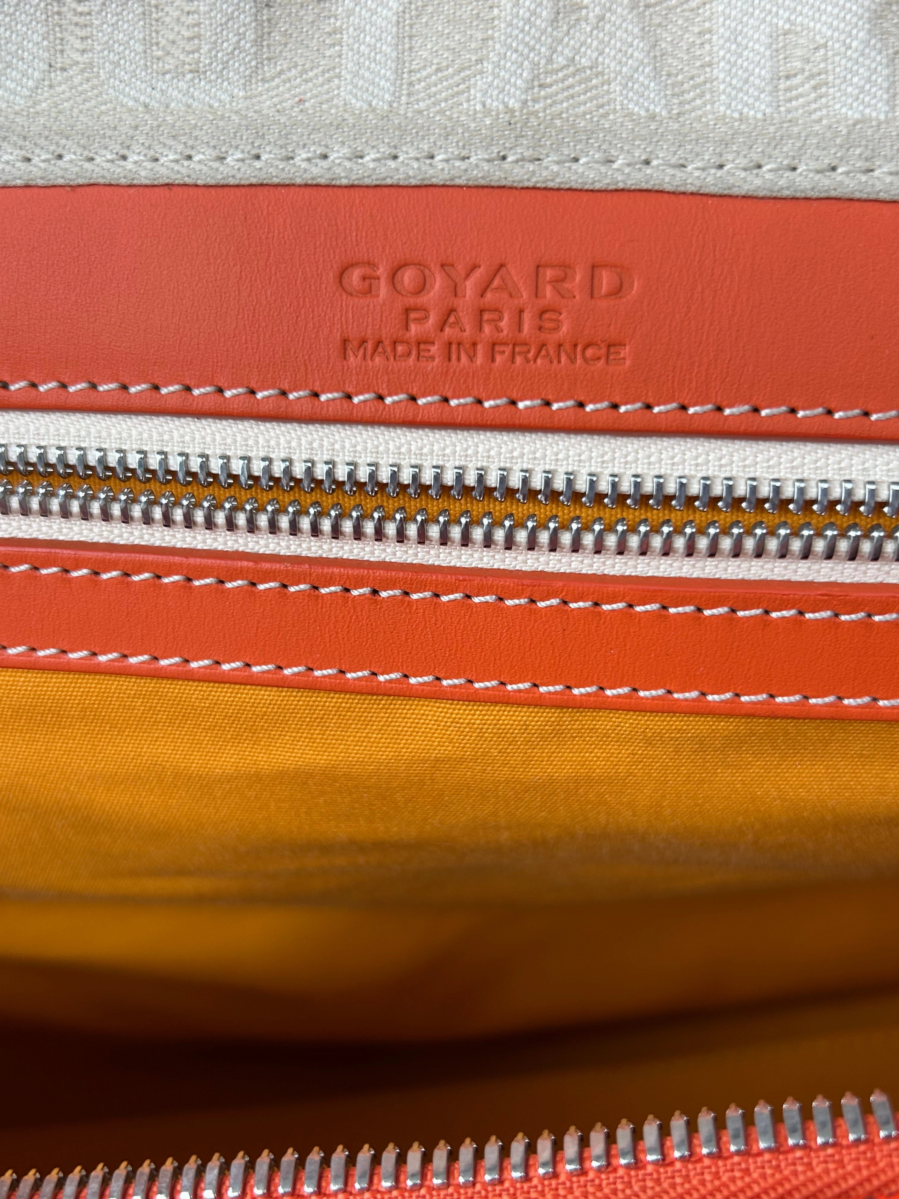 Goyard Orange Boston 50 Duffel Bag