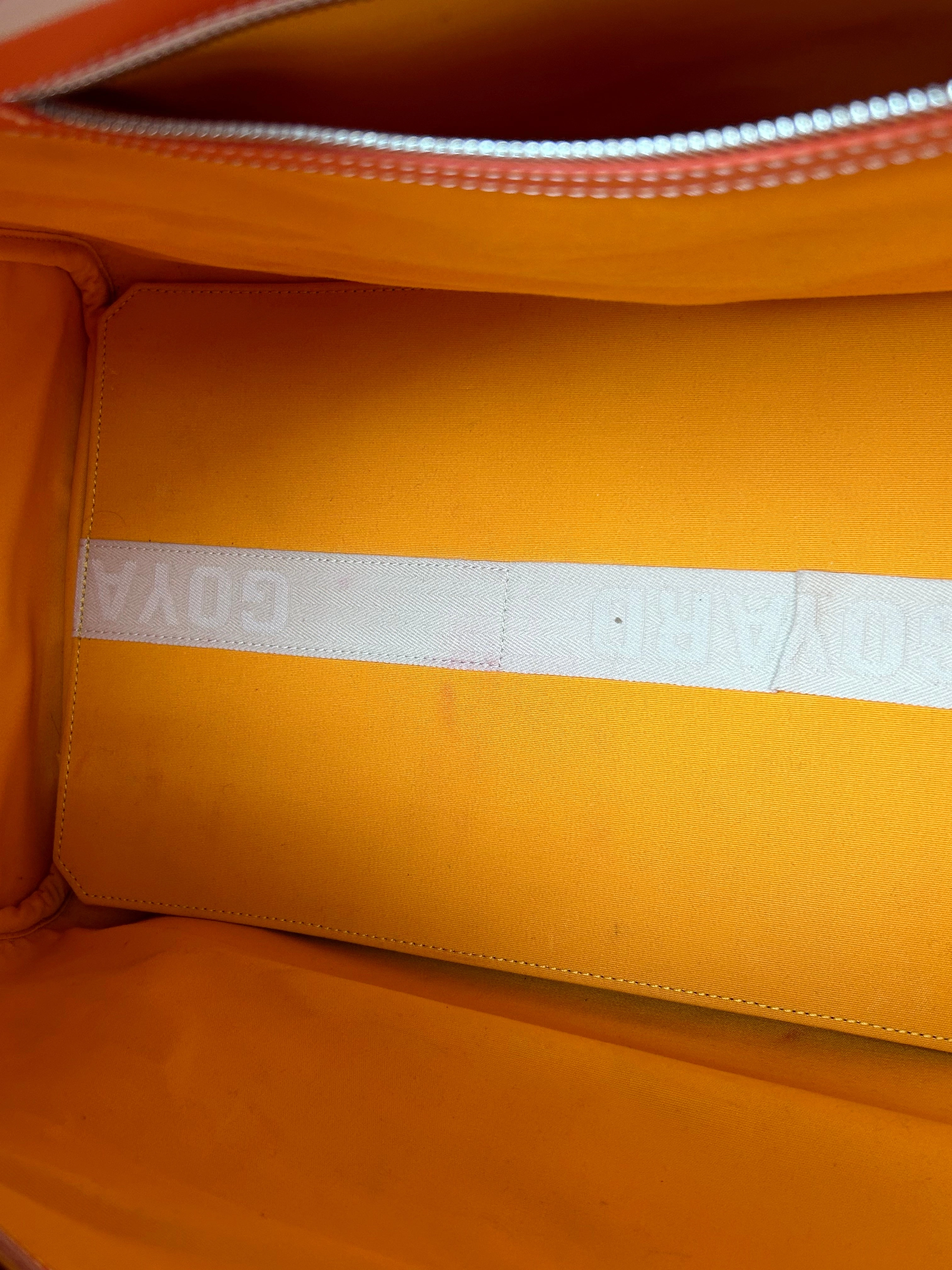 Goyard Orange Boston 50 Duffel Bag