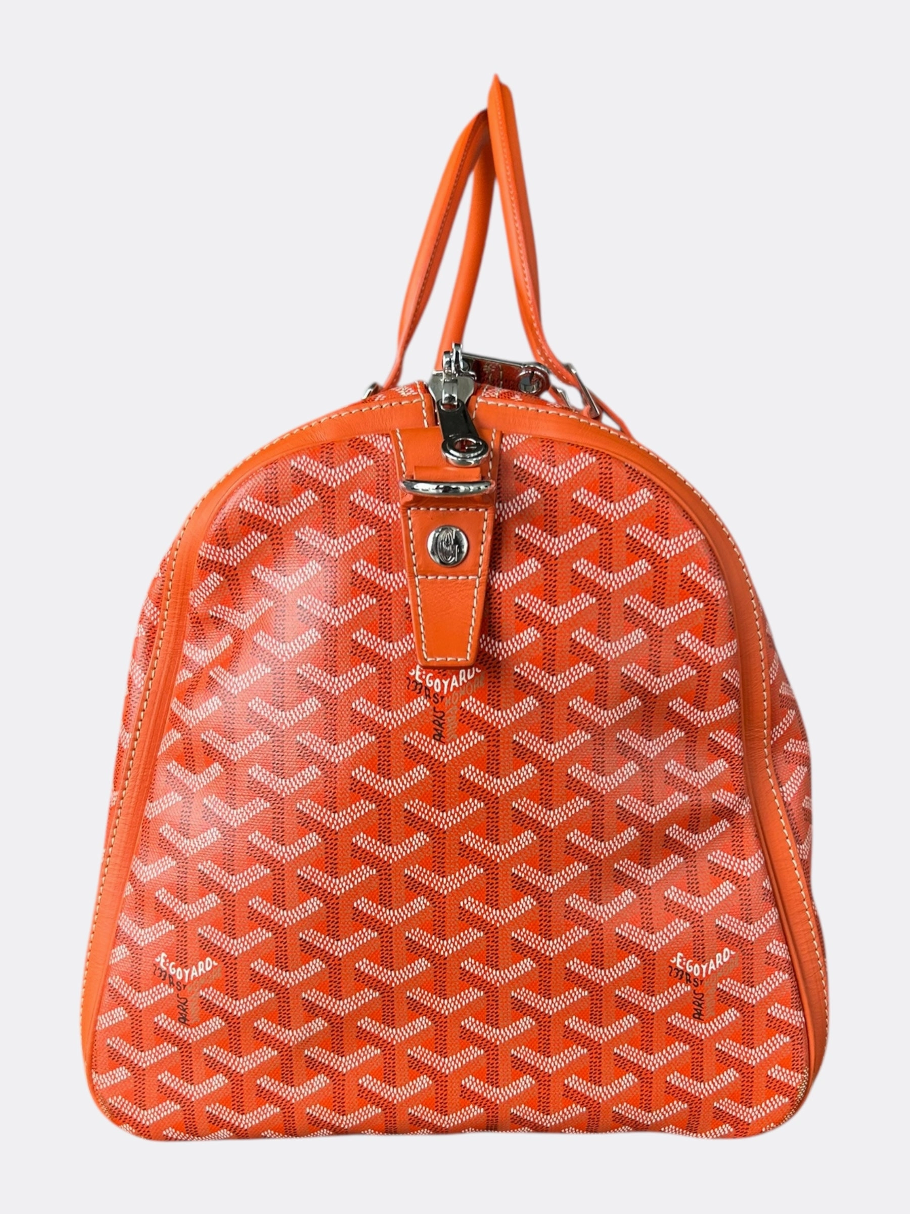 Goyard Orange Boston 50 Duffel Bag