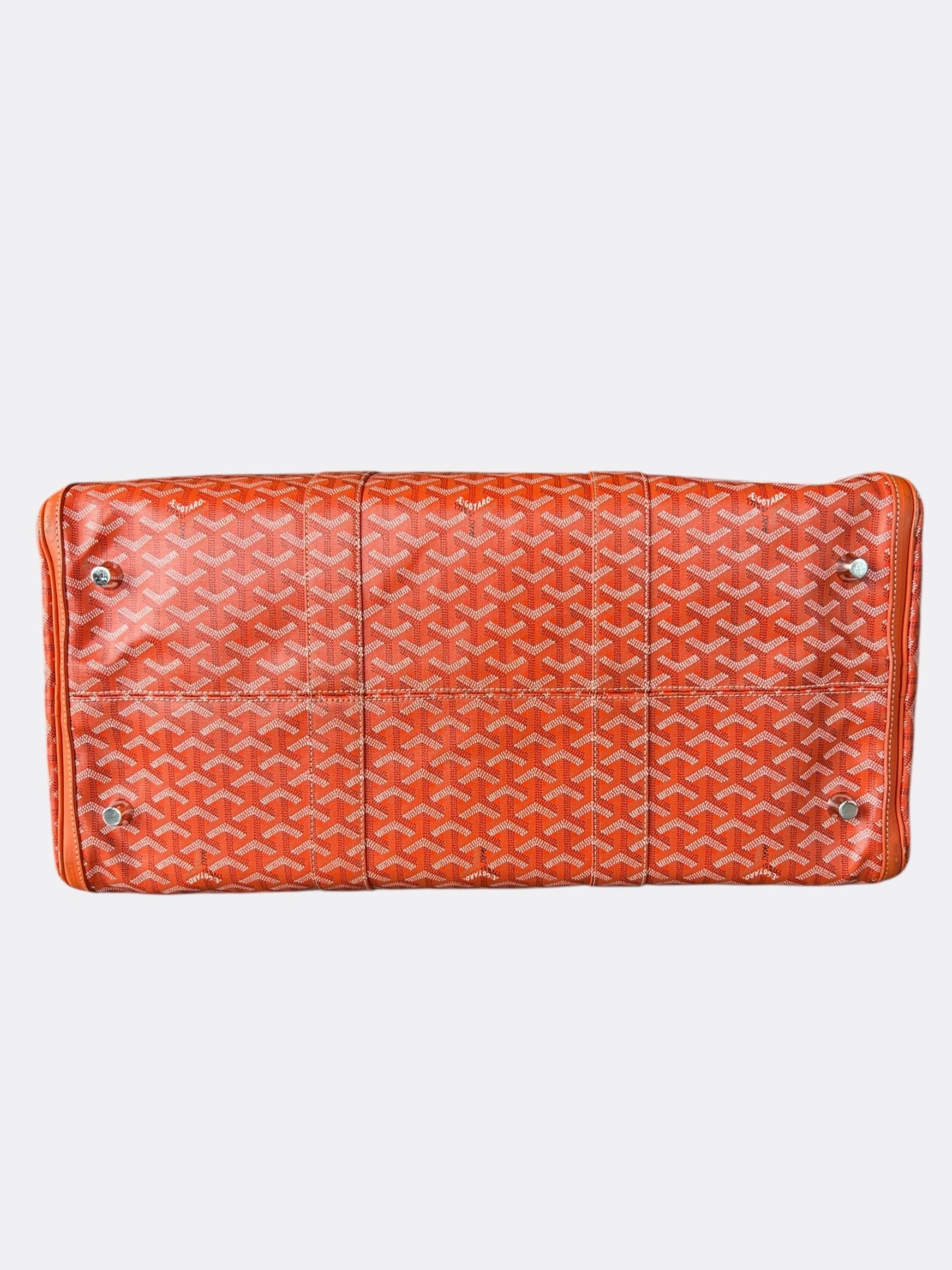 Goyard Orange Boston 50 Duffel Bag