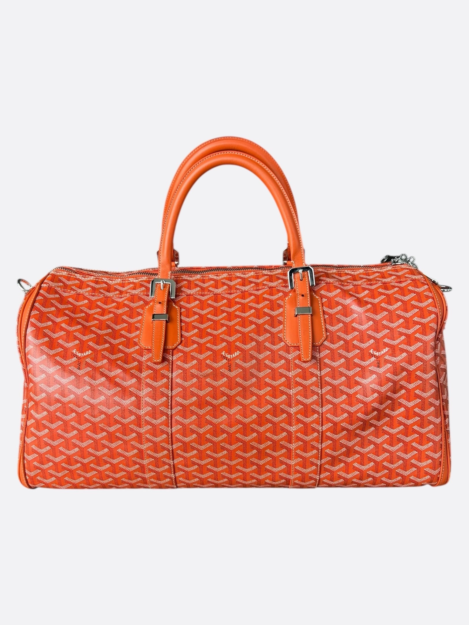 Goyard Orange Boston 50 Duffel Bag