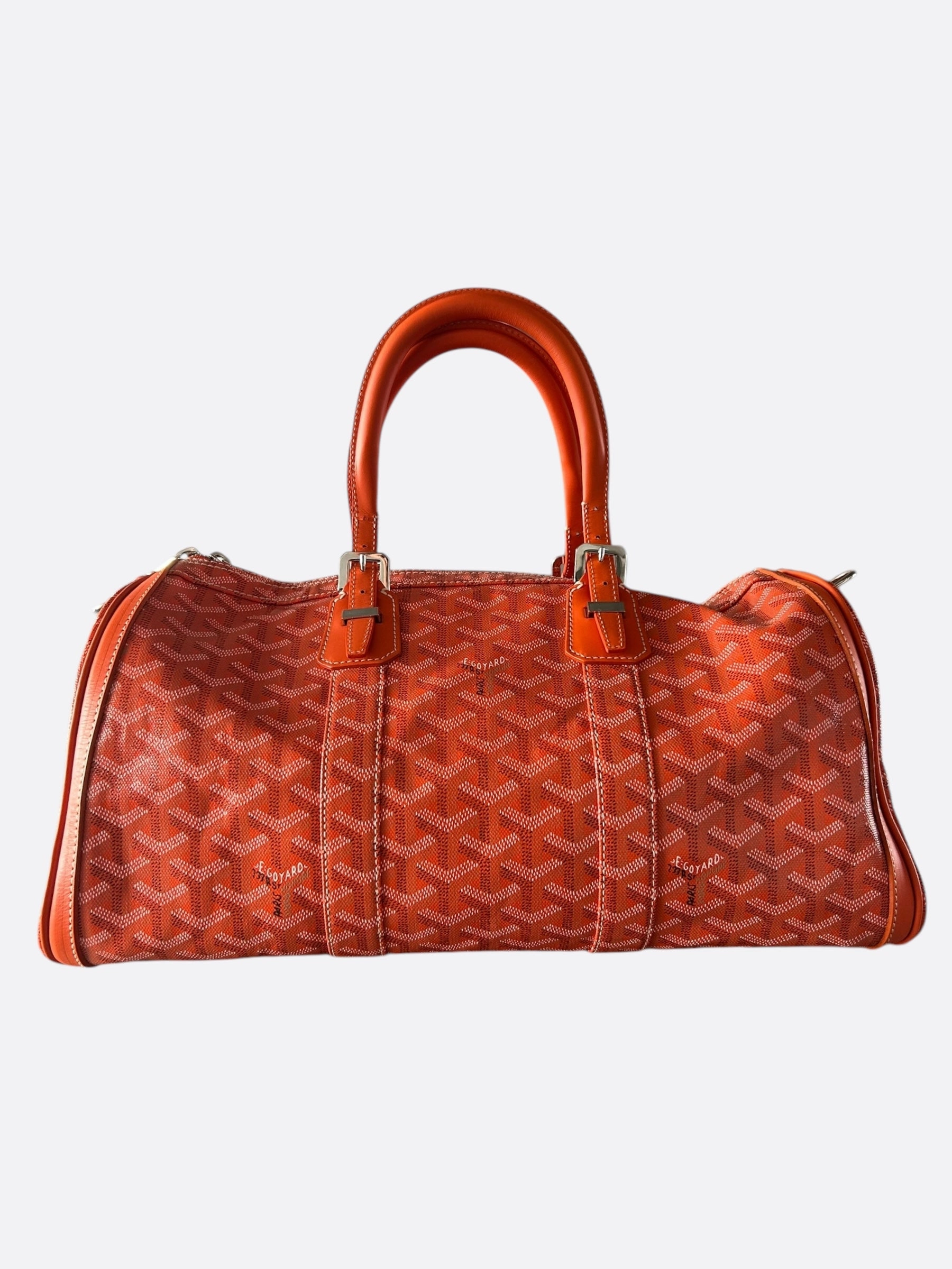 Goyard Orange Croisiere 40 Duffel Bag