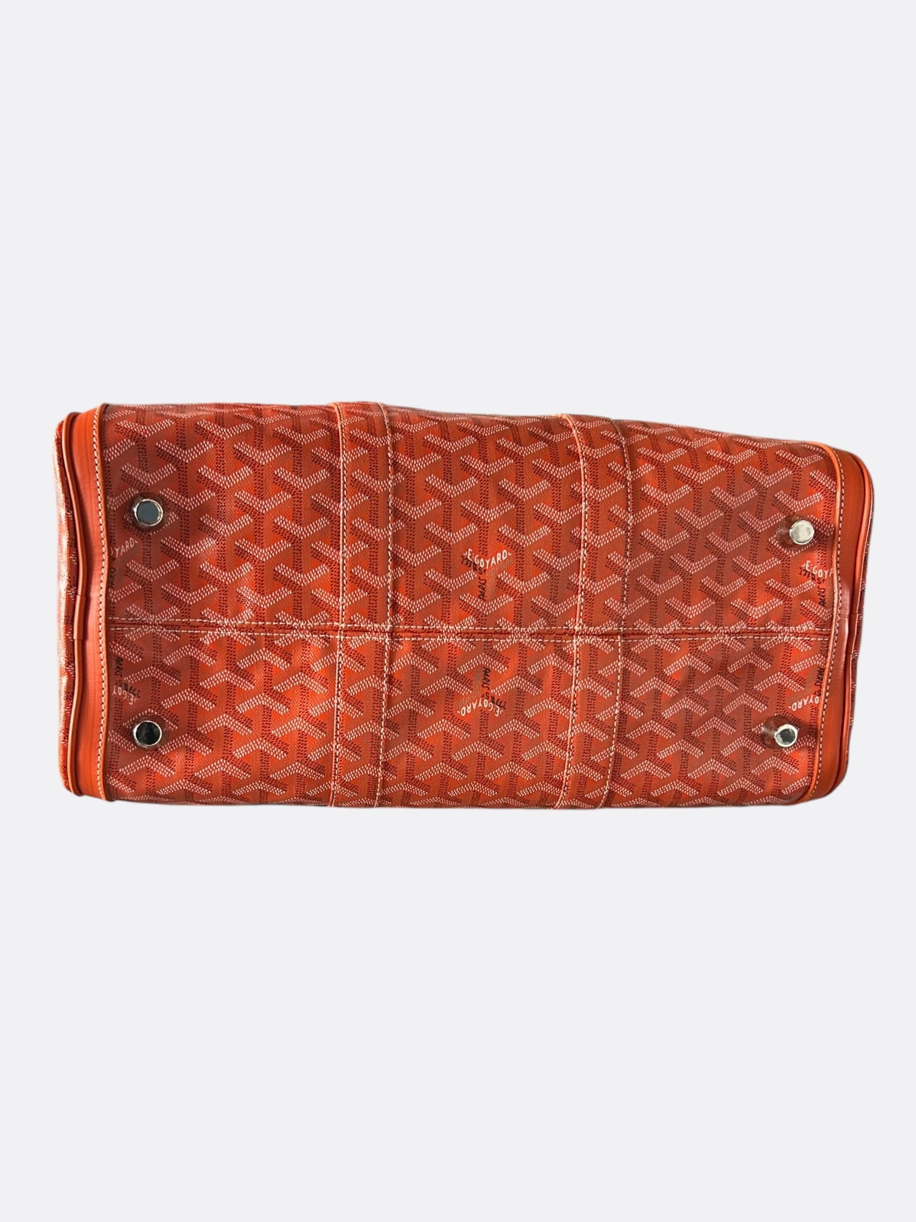 Goyard Orange Croisiere 40 Duffel Bag