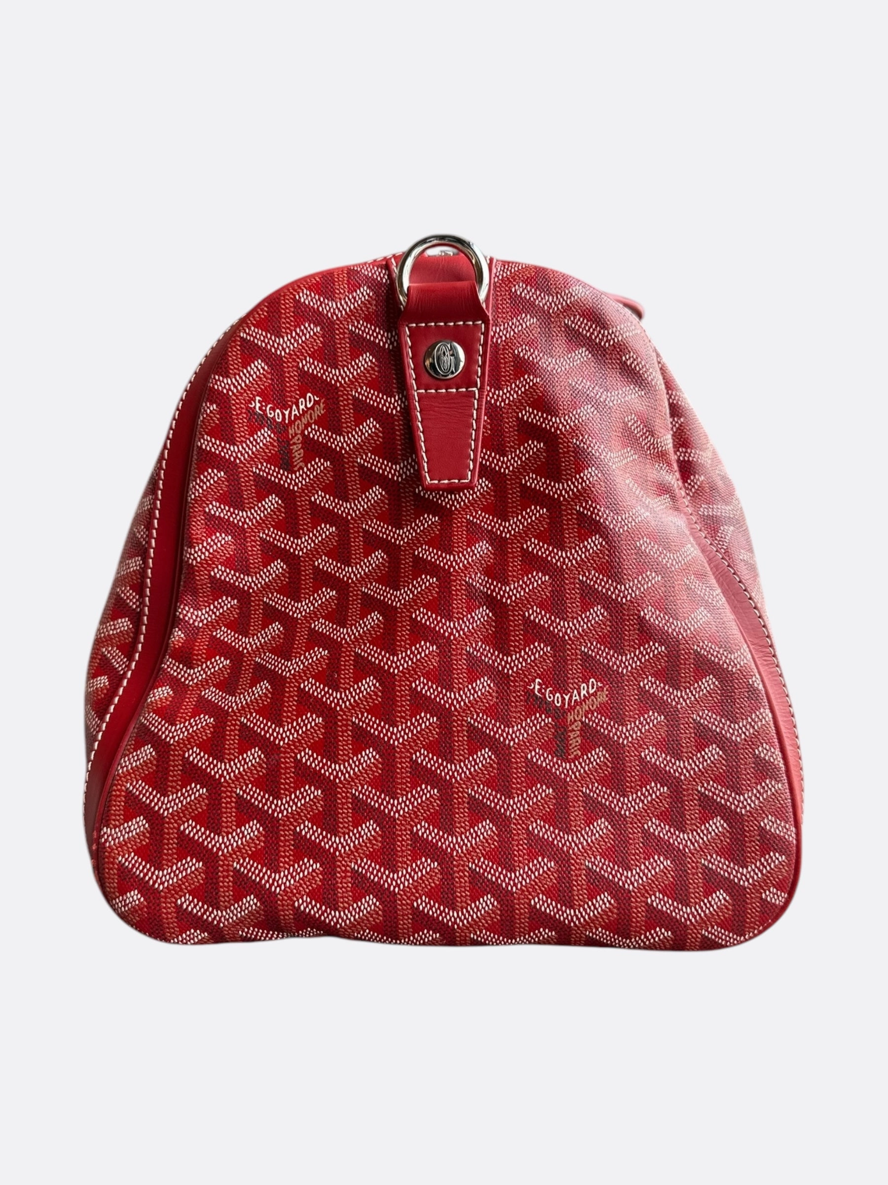 Goyard Red Croisiere 40 Duffel Bag